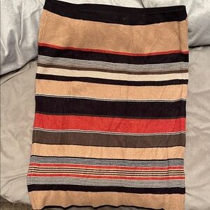 Spense Multicolor Striped Pencil Skirt